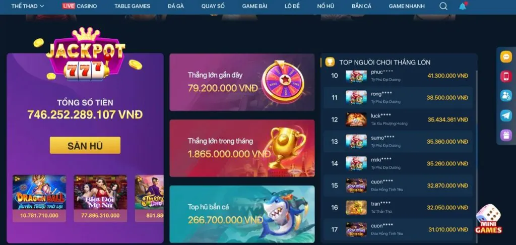Các loại hình xổ số đa dạng tại dola88 casino